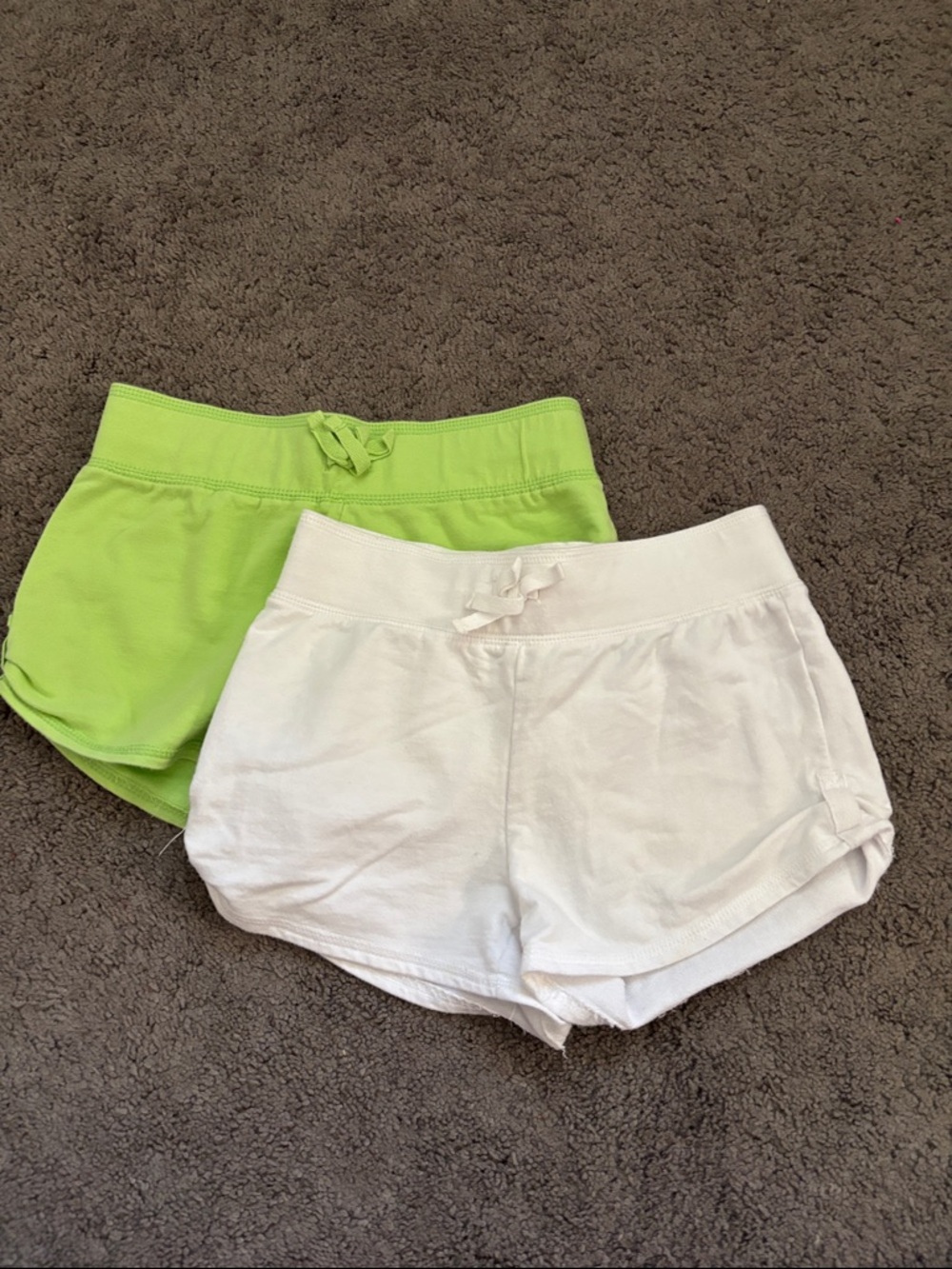 Lot of 2 Basic Edition Girls Shorts 80% Cotton L 10-12